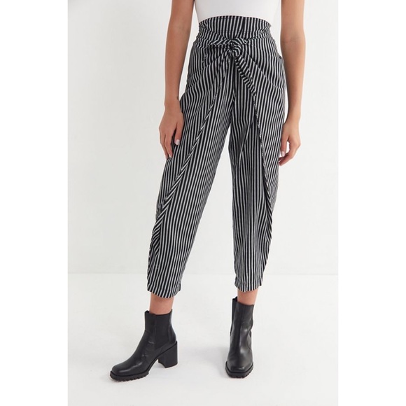 Urban Outfitters Pants - Silence + Noise High-Rise Wrap Front Striped Pant